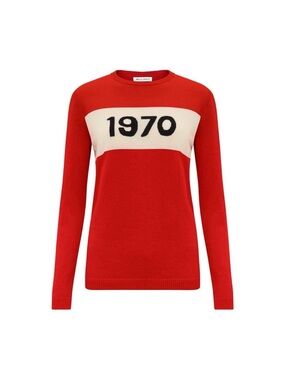 NEW Bella Freud 1970 Graphic Crewneck Sweater/Jumper